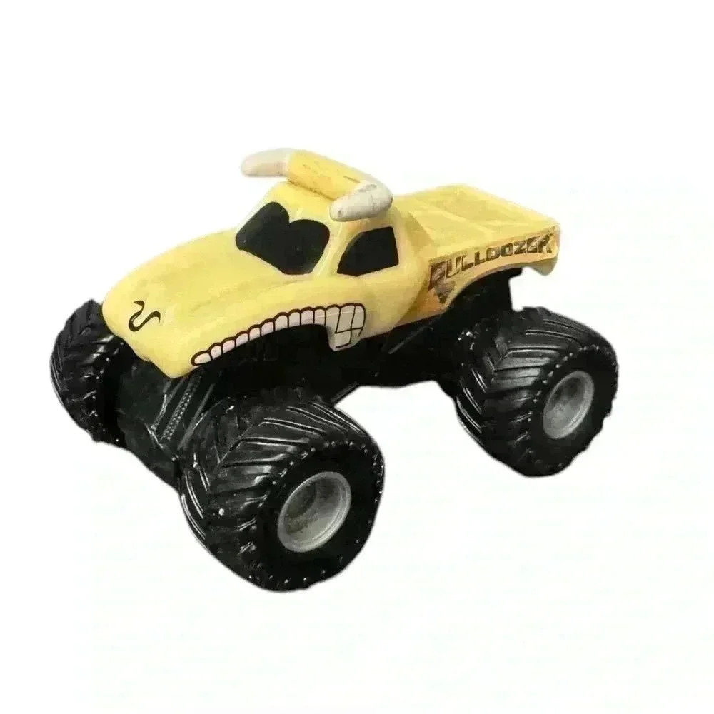 Monster Jam 2” High By 3” Plastic Bulldozer Monster Truck